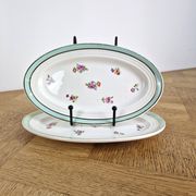 2 Céranord Saint Amand butter dishes - vintage small plates