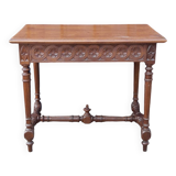 Table d'appoint en noyer de style Louis XIII