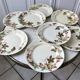set of 8 dessert plates Terre de Fer Lunéville model Lier XIXth