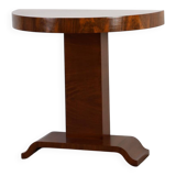 Art Deco Console Table in Walnut Veneer, France 1920s