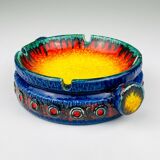 Relief Series Saturn ashtray in ceramic attributed to Dümler & Breiden, West Germany, 1970s.