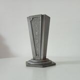 Old art deco vase in cast aluminum