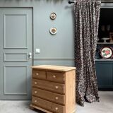 Renovated English pine chest of drawers