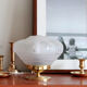 Lampe chevet laiton globe verre dépoli