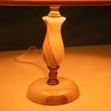 Bohemian table lamp from the 60s/70s, onyx and brass regency.