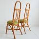 6 Italian high chairs in bamboo and rattan from the 1960s.