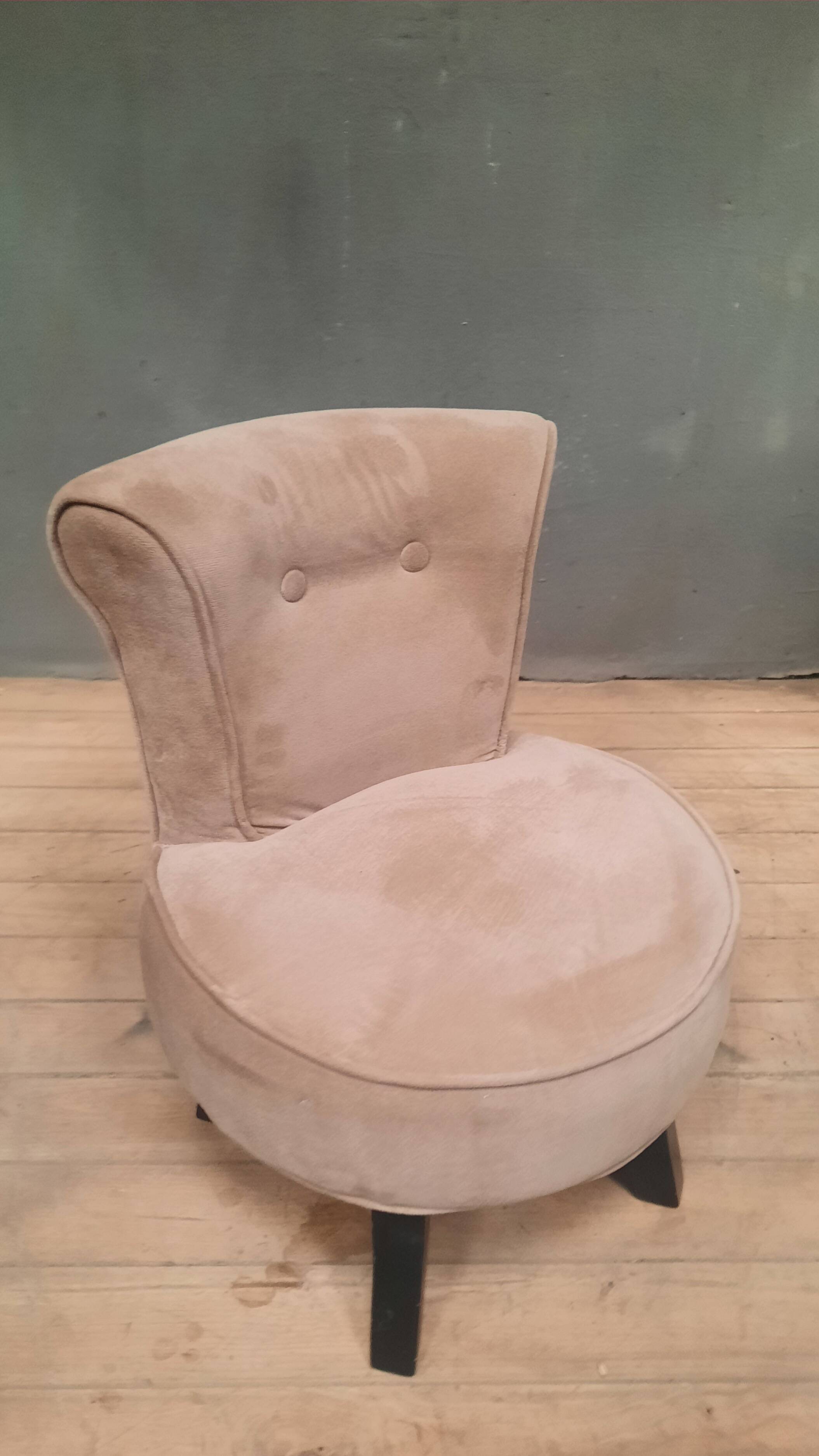 Velvet dressing table chair