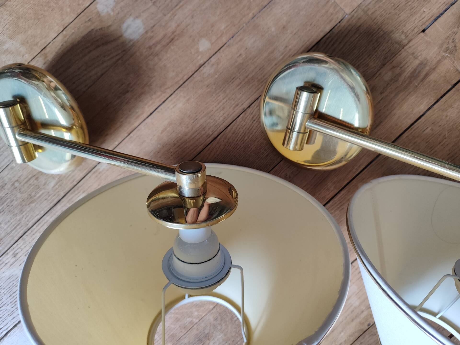 A pair of wall lights.