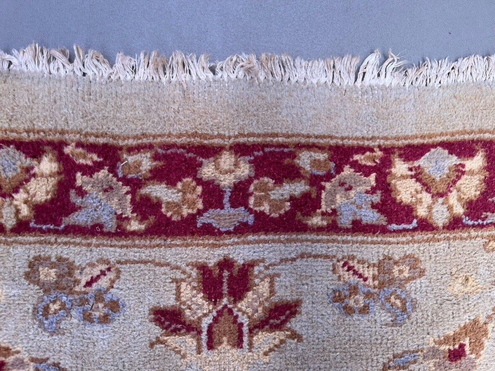 Very long tribal runner 440x82 cm tribal rug, beige, blue, vintage 2506