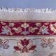 Very long tribal runner 440x82 cm tribal rug, beige, blue, vintage 2506
