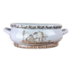 Château de Toussicourt: very important centerpiece planter in enamelled earthenware