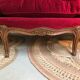 Louis Philippe-style velvet sofa
