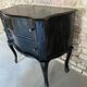 Small chest of drawers Louis XV black