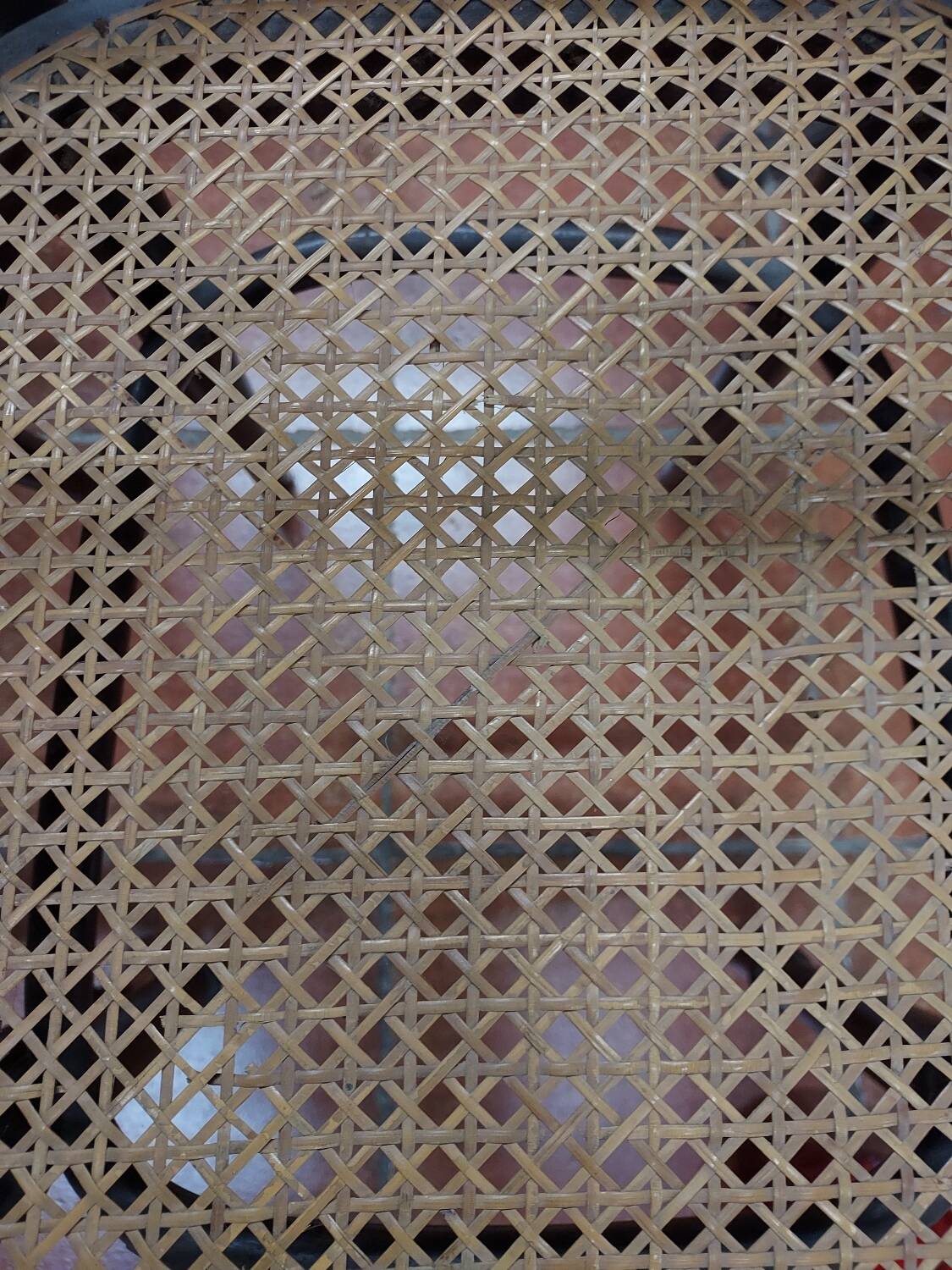 FISCHEL brand caned bistro chairs x 2