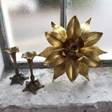 Old wall light flowered