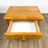 Pair of Swedish solid pine bedside tables from the 1980s