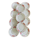 Assiettes de dessert en porcelaine vintage