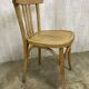 Série de 6 chaises bistrot en bois courbé