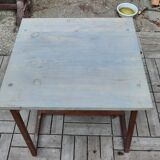 Folding square industrial table
