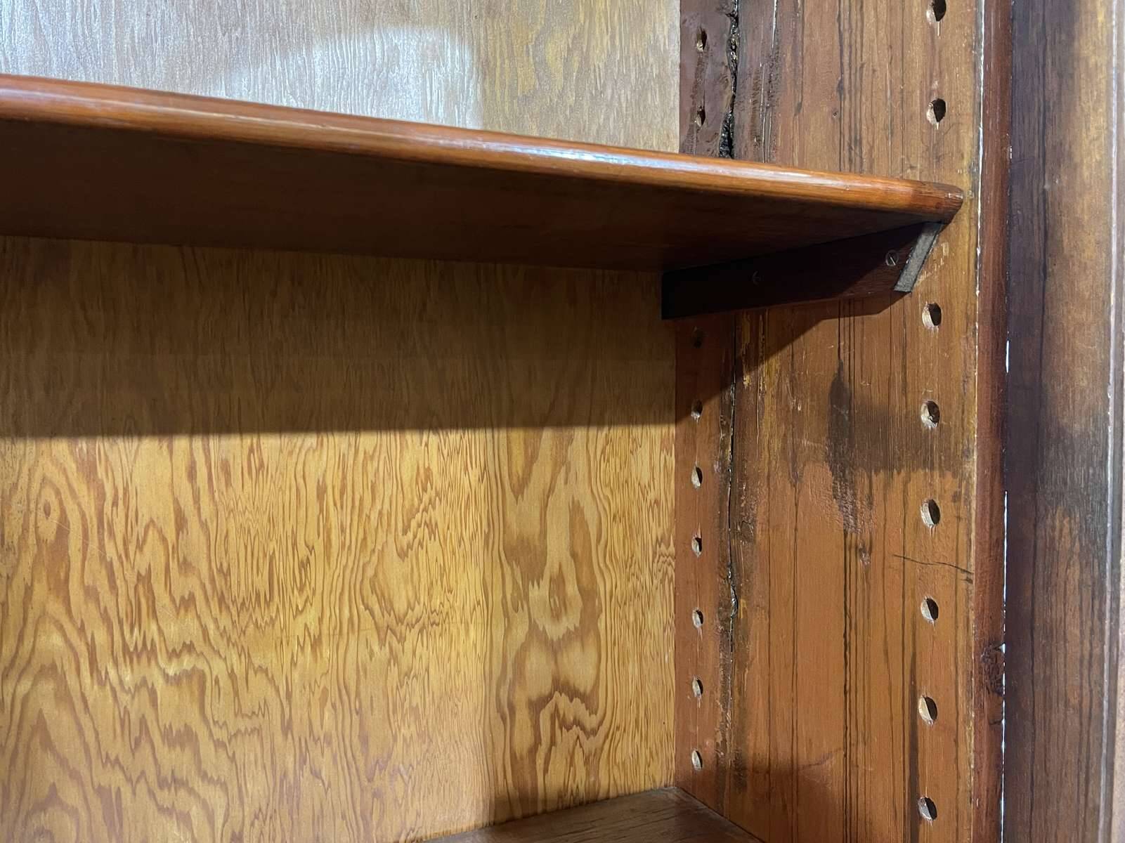 19th century English mahogany two-part bookcase