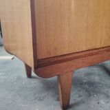 Vintage storage unit with compass legs