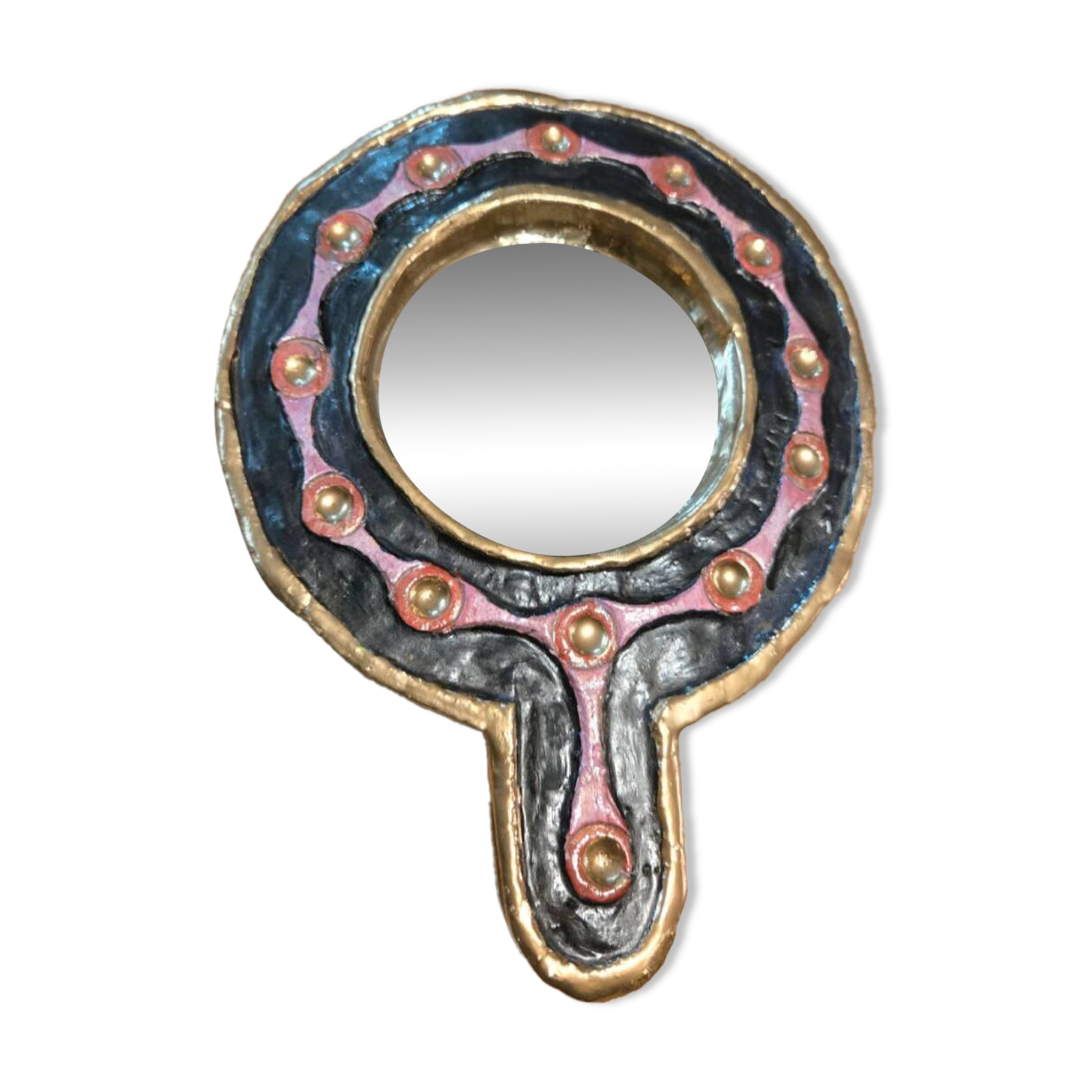 Vintage ceramic mirror Mithe Espelt?