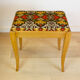 Vintage French stool with gobelin upholstery