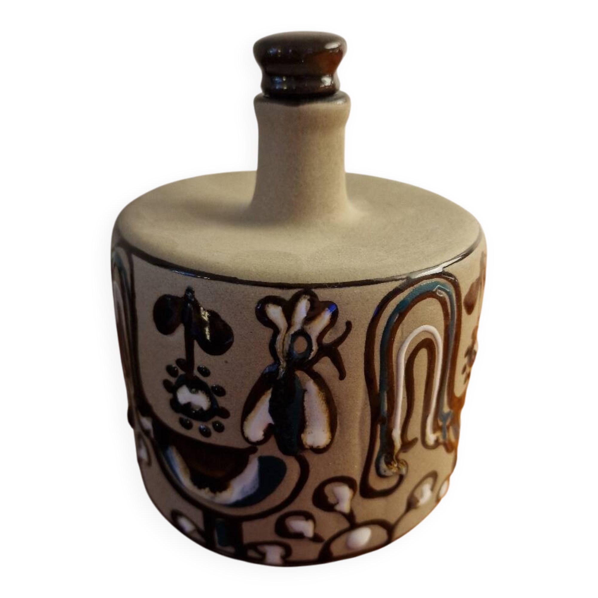 Bay Keramik bottle, model A1402, Rooster pattern