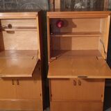 Secretary with vintage flap lamp casserole