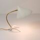 White brass desk or table lamp in the Louis Kalff style from the 1950s.