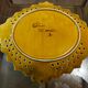 Ceramic plate Vallauris - Pierced decoration Olives - 1950s