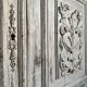 Pair of Louis XVI cupboard doors in carved wood, late 19th century.