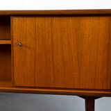 Freestanding vintage teak desk 1960s