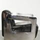 Vintage aviator design armchair in cowhide leather with aluminium