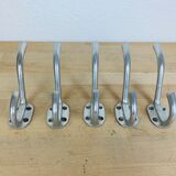 5 vintage aluminum hooks