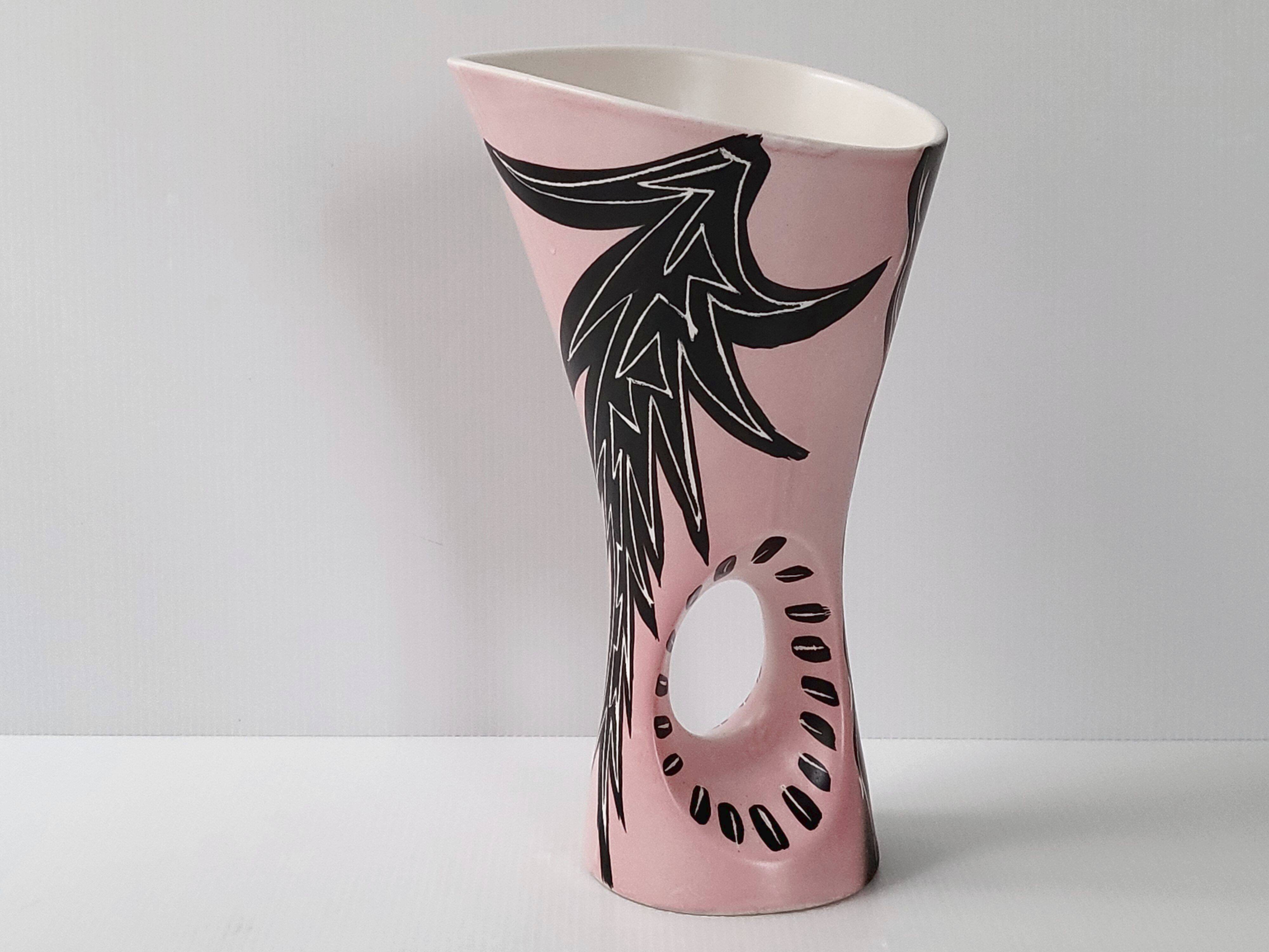 Vintage Vallauris vase by François Ré 1950