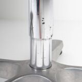 Pair of leather visitor armchairs by Eugen Schmidt