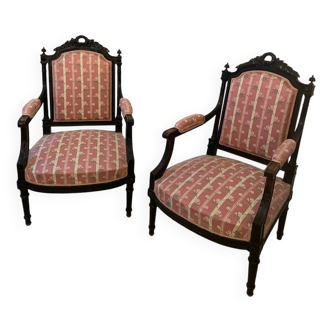 Paire de fauteuils style Napoelon III