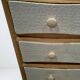Commode style transition en bois clair et façade crème