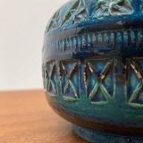 Vintage Italian Ashtray Rimini Blue in Ceramic by Aldo Londi for Bitossi