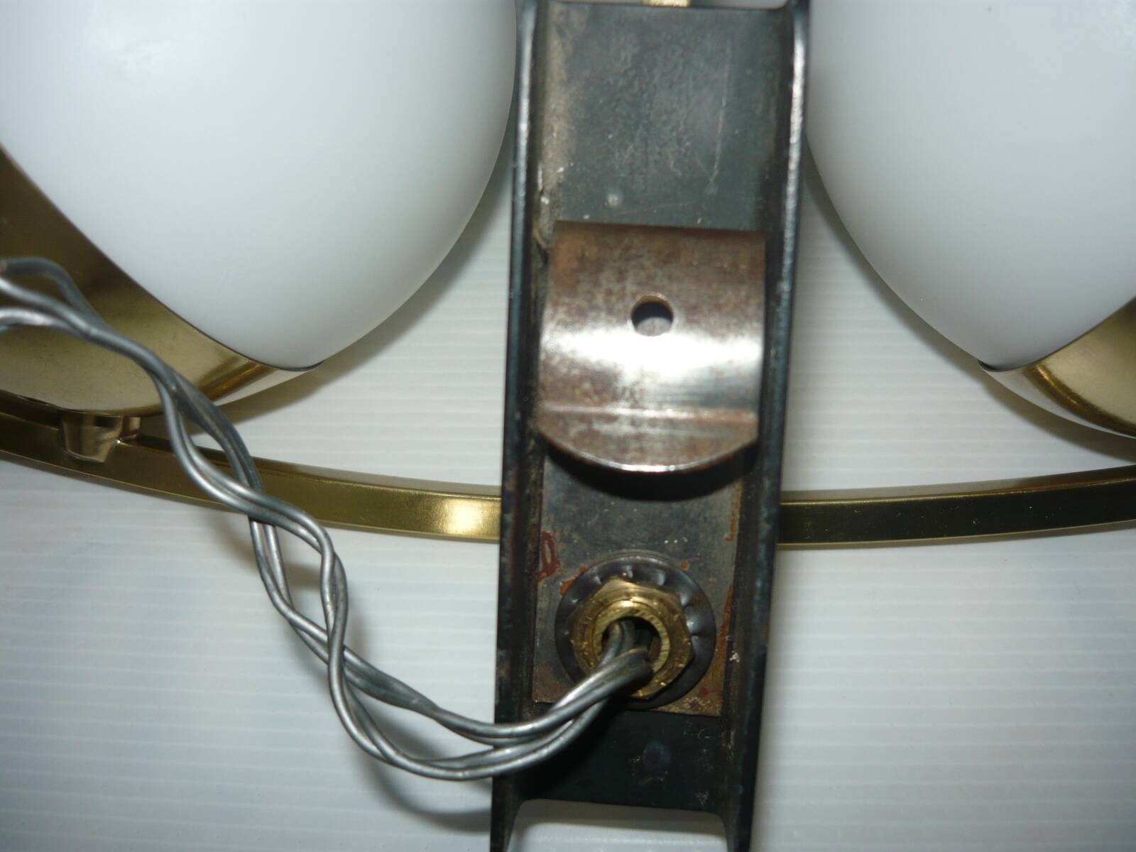 Rare pair of vintage wall lights for Arlus