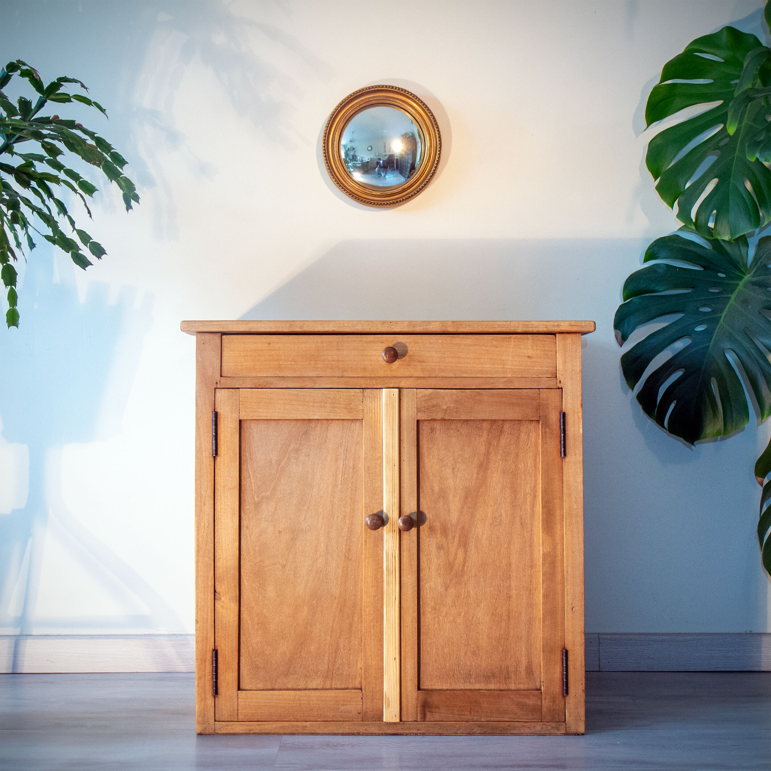 Parisian buffet, light oak, 1950