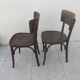2 chaises de bistrot EM JEAN PROUVE vintage année 50