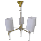 Golden and white original chandelier