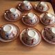 8 cups and under cups asian porcelain geisha
