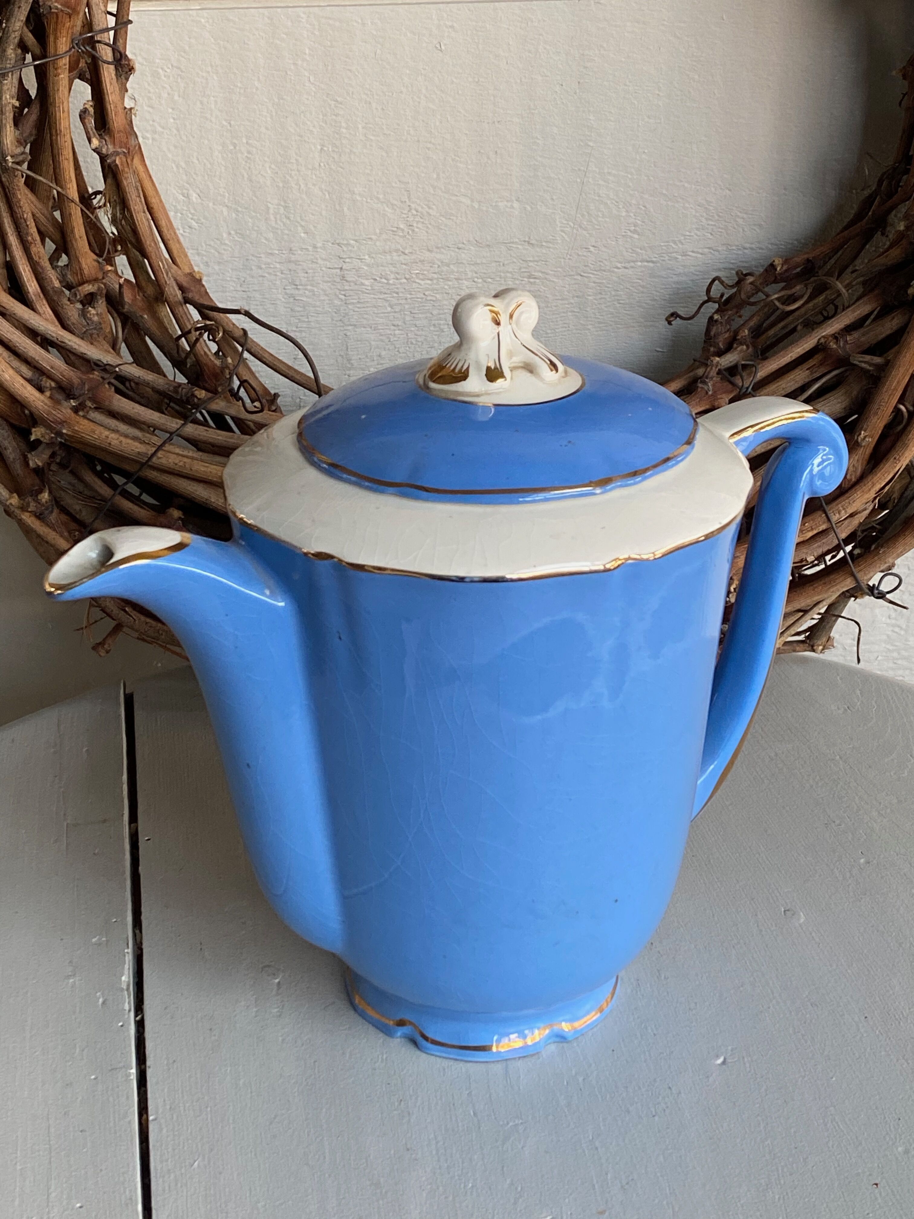 Blue coffee maker St Amand