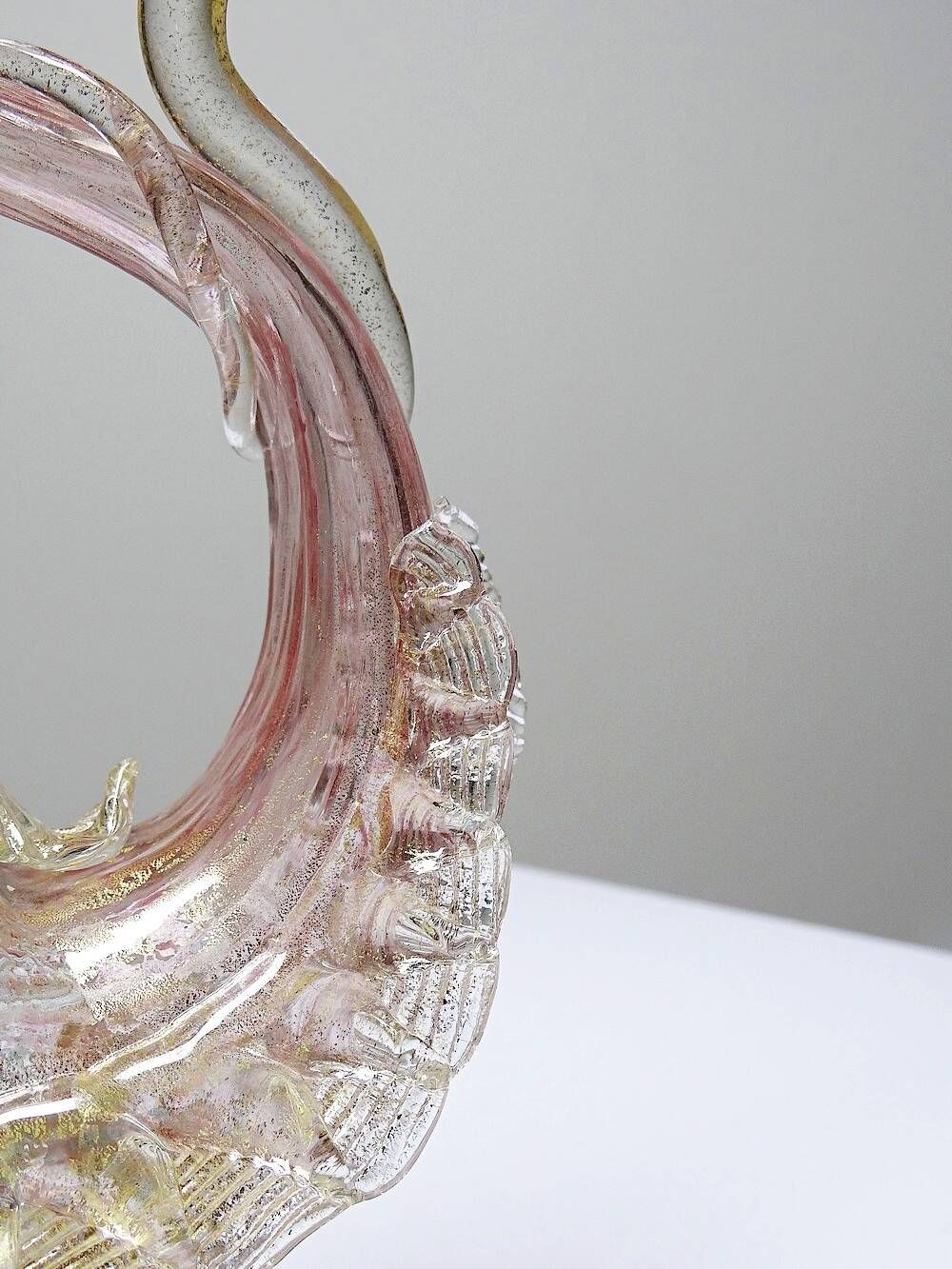 Dolphin ewer by Antonio Salviati in Murano glass, 19th century