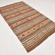 Faded Natural Orientel Kilim Rug, 146x252 Cm