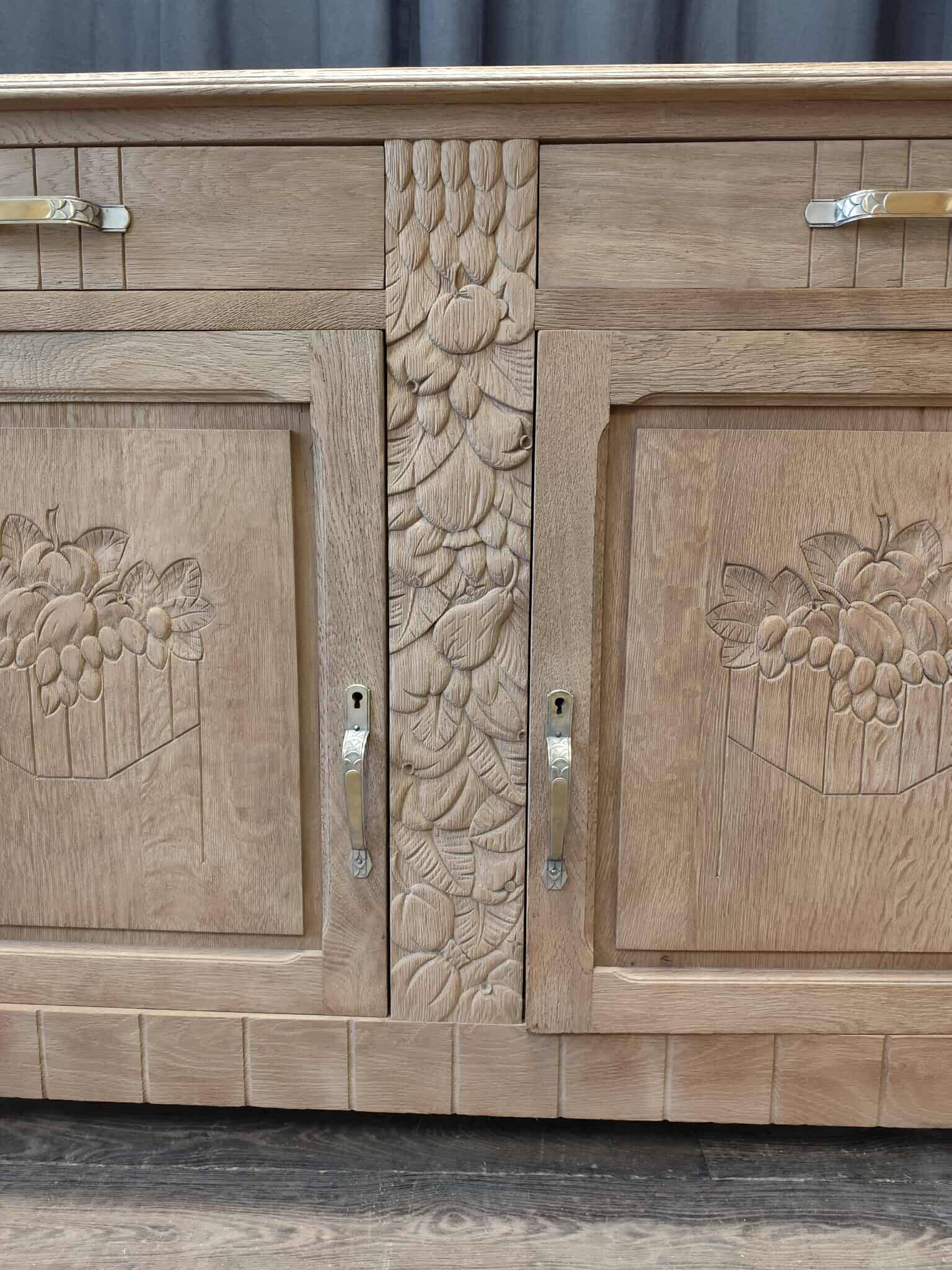 Buffet bas chêne massif