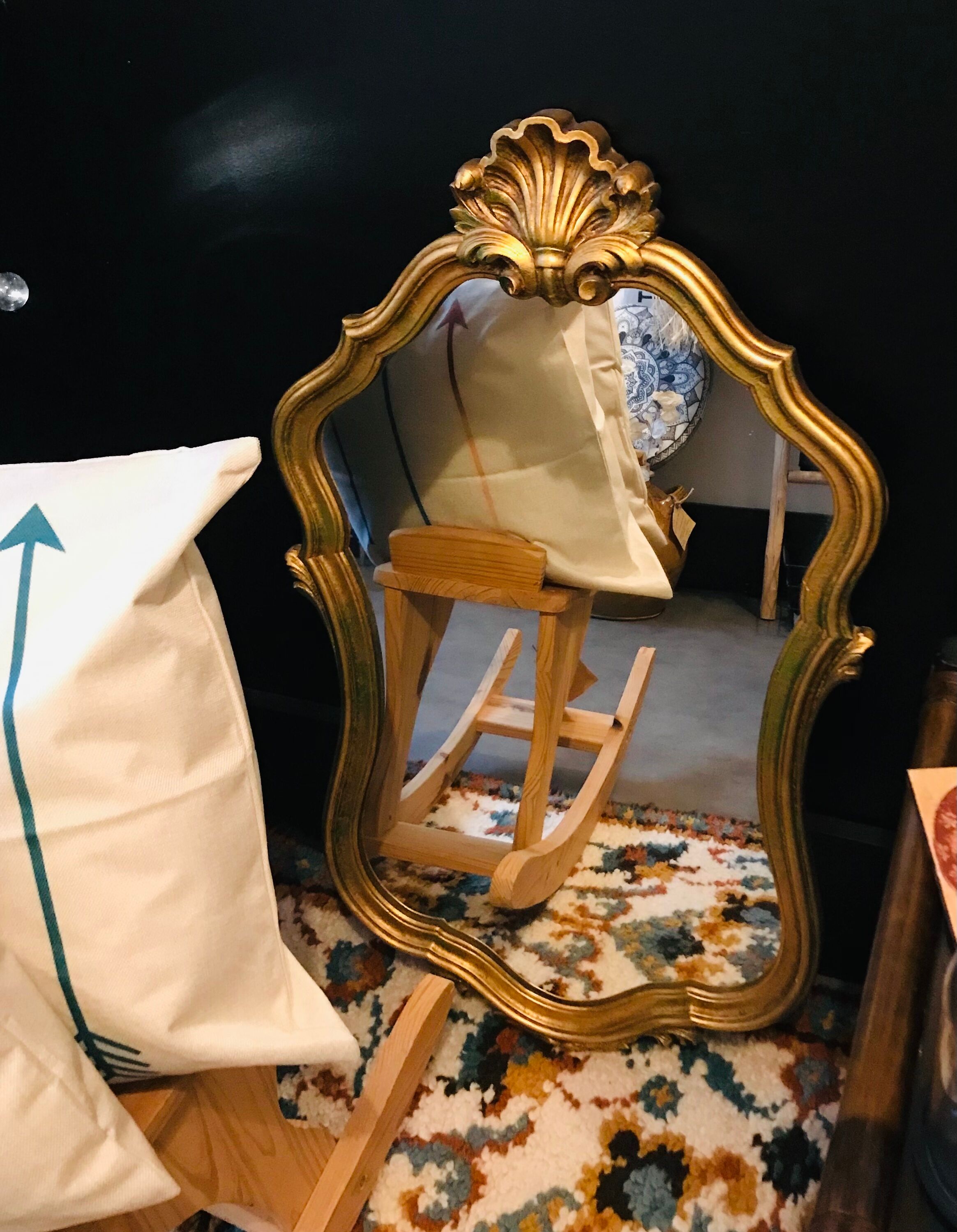 Old rock mirror 81x48